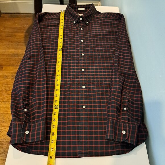 J. Crew Men's Large All Cotton Oxford Slim Fit Button Down Shirt Style #J1032 - Picture 13 of 15